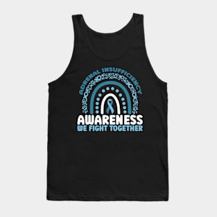 Adrenal Insufficiency Awareness We Fight Together Rainbow Tank Top